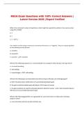 NSCA Exam Questions with 100&percnt; Correct Answers &vert; Latest Version 2026 &vert; Expert Verified 