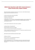 NSCA Exam Questions with 100&percnt; Correct Answers &vert; Latest Version 2026 &vert; Expert Verified 