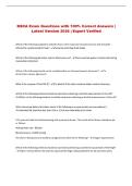 NSCA Exam Questions with 100&percnt; Correct Answers &vert; Latest Version 2026 &vert; Expert Verified 
