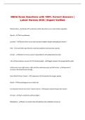 NSCA Exam Questions with 100&percnt; Correct Answers &vert; Latest Version 2026 &vert; Expert Verified 