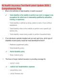 NJ Health Insurance Test Bank Latest Update 2026 &vert; &NewLine;Comprehensive Prep