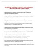 NSCA Exam Questions with 100&percnt; Correct Answers &vert; Latest Version 2026 &vert; Expert Verified 