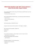 NSCA Exam Questions with 100&percnt; Correct Answers &vert; Latest Version 2026 &vert; Expert Verified 