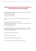 NSCA Exam Questions with 100&percnt; Correct Answers &vert; Latest Version 2026 &vert; Expert Verified 