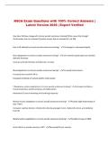 NSCA Exam Questions with 100&percnt; Correct Answers &vert; Latest Version 2026 &vert; Expert Verified 