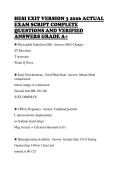 HESI EXIT RN V3 2026 TEST BANK &NewLine;TESTED QUESTIONS CORRECT &NewLine;ANSWERS