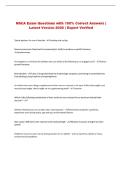 NSCA Exam Questions with 100&percnt; Correct Answers &vert; Latest Version 2026 &vert; Expert Verified 