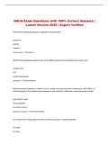 NSCA Exam Questions with 100&percnt; Correct Answers &vert; Latest Version 2026 &vert; Expert Verified 