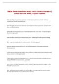 NSCA Exam Questions with 100&percnt; Correct Answers &vert; Latest Version 2026 &vert; Expert Verified 