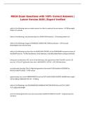 NSCA Exam Questions with 100&percnt; Correct Answers &vert; Latest Version 2026 &vert; Expert Verified 