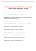 NSCA Exam Questions with 100&percnt; Correct Answers &vert; Latest Version 2026 &vert; Expert Verified 