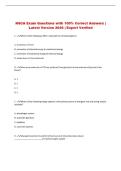 NSCA Exam Questions with 100&percnt; Correct Answers &vert; Latest Version 2026 &vert; Expert Verified 