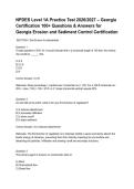 NPDES Level 1A Practice Test 2026&lowbar;2027 &ndash; Georgia Certification 100&plus; Questions & Answers for Georgia Erosion and Sediment Control Certification&period;pdf&NewLine;&NewLine;