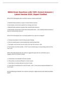 NSCA Exam Questions with 100&percnt; Correct Answers &vert; Latest Version 2026 &vert; Expert Verified 