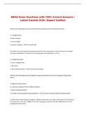 NSCA Exam Questions with 100&percnt; Correct Answers &vert; Latest Version 2026 &vert; Expert Verified 