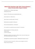 NSCA Exam Questions with 100&percnt; Correct Answers &vert; Latest Version 2026 &vert; Expert Verified 