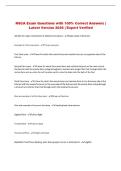 NSCA Exam Questions with 100&percnt; Correct Answers &vert; Latest Version 2026 &vert; Expert Verified 