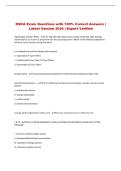 NSCA Exam Questions with 100&percnt; Correct Answers &vert; Latest Version 2026 &vert; Expert Verified 