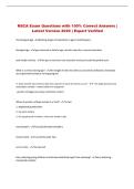 NSCA Exam Questions with 100&percnt; Correct Answers &vert; Latest Version 2026 &vert; Expert Verified 