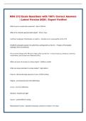 NSG 212 Exam Questions with 100&percnt; Correct Answers &vert; Latest Version 2026 &vert; Expert Verified 