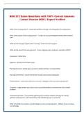 NSG 212 Exam Questions with 100&percnt; Correct Answers &vert; Latest Version 2026 &vert; Expert Verified 