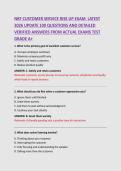 NRF CUSTOMER SERVICE RISE UP EXAM  LATEST &NewLine;2026 UPDATE 100 QUESTIONS AND DETAILED &NewLine;VERIFIED ANSWERS FROM ACTUAL EXAMS TEST &NewLine;GRADE A&plus; 