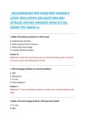 HESI RADIOLOGY EXIT EXAM PREP VERSION 2 &NewLine;LATEST 2026 UPDATE 100 QUESTIONS AND &NewLine;DETAILED VERIFIED ANSWERS FROM ACTUAL &NewLine;EXAMS TEST GRADE A&plus; 