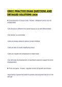 ONCC PRACTICE EXAM QUESTIONS AND DETAILED SOLUTIONS 2026&period;&NewLine;&NewLine;