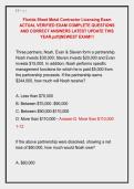 Florida Sheet Metal Contractor Licensing Exam &NewLine;ACTUAL VERIFIED EXAM COMPLETE QUESTIONS &NewLine;AND CORRECT ANSWERS LATEST UPDATE THIS &NewLine;YEAR&period;pdf&vert;&vert;NEWEST EXAM&excl;&excl;&excl;