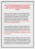 Indiana Real Estate Managing Broker Exam Questions &NewLine;with Correct Verified Answers and explanations &NewLine;LATEST THIS YEAR -JUST RELEASED&period;pdf&vert;&vert;NEWEST &NewLine;EXAM&excl;&excl;&excl; 