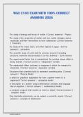 WGU C165 EXAM WITH 100&percnt; CORRECT  &NewLine;ANSWERS 2026 