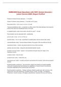 NUR 3066 Exam Questions with 100&percnt; Correct Answers &vert; Latest Version 2026 &vert; Expert Verified 