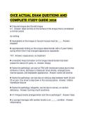 OSCE ACTUAL EXAM QUESTIONS AND COMPLETE STUDY GUIDE 2026&period;&NewLine;&NewLine;