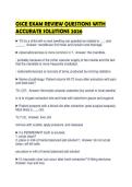 OSCE EXAM REVIEW QUESTIONS WITH ACCURATE SOLUTIONS 2026&period;&NewLine;&NewLine;