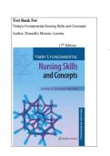 Test Bank - Timby's Fundamental Nursing Skills and Concepts 13th Edition &lpar; Loretta A Donnelly-Moreno&comma; 2024&rpar; All Chapters 1-38&vert; Newest Edition