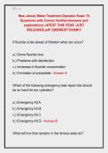 New Jersey Water Treatment Operator Exam T4 &NewLine;Questions with Correct Verified Answers and &NewLine;explanations LATEST THIS YEAR -JUST &NewLine;RELEASED&period;pdf 1&vert;&vert;NEWEST EXAM&excl;&excl;&excl; 