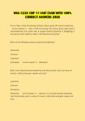 WGU C235 CHP 11 UNIT EXAM WITH 100&percnt; &NewLine;CORRECT ANSWERS 2026 