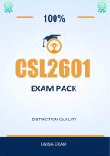 CSL2601 EXAM PACK 2026 