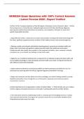NURS204 Exam Questions with 100&percnt; Correct Answers &NewLine;&vert; Latest Version 2026 &vert; Expert Verified 