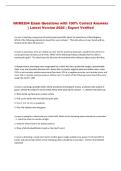 NURS204 Exam Questions with 100&percnt; Correct Answers &NewLine;&vert; Latest Version 2026 &vert; Expert Verified 
