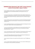 NURS204 Exam Questions with 100&percnt; Correct Answers &NewLine;&vert; Latest Version 2026 &vert; Expert Verified 