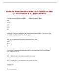 NURS204 Exam Questions with 100&percnt; Correct Answers &NewLine;&vert; Latest Version 2026 &vert; Expert Verified 