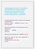Prophecy Surgical ICU Exam A v3  &vert;&vert; Most Recent &NewLine;Exam 2026-2027 Actual Complete Real Exam &NewLine;Questions And Correct Answers &lpar;Verified              &NewLine;Answers&rpar; Already  Graded A&plus; &vert; Guaranteed &NewLine;Success&excl;&excl; Brand New Exam &vert; Just  Released&excl;&excl; 