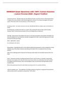 NURS204 Exam Questions with 100&percnt; Correct Answers &NewLine;&vert; Latest Version 2026 &vert; Expert Verified 