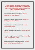 Texas Certified Pest Control Technician Exam &NewLine;ACTUAL VERIFIED EXAM COMPLETE QUESTIONS &NewLine;AND CORRECT ANSWERS LATEST UPDATE THIS &NewLine;YEAR&period;pdf&vert;&vert;NEWEST EXAM&excl;&excl;&excl;
