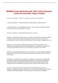 NURS 661 Exam Questions with 100&percnt; Correct Answers &vert; Latest Version 2026 &vert; Expert Verified 