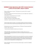 NURS 661 Exam Questions with 100&percnt; Correct Answers &vert; Latest Version 2026 &vert; Expert Verified 