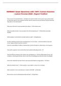 NURS 661 Exam Questions with 100&percnt; Correct Answers &vert; Latest Version 2026 &vert; Expert Verified 