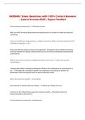 NURS 661 Exam Questions with 100&percnt; Correct Answers &vert; Latest Version 2026 &vert; Expert Verified 