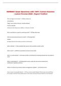 NURS 661 Exam Questions with 100&percnt; Correct Answers &vert; Latest Version 2026 &vert; Expert Verified 